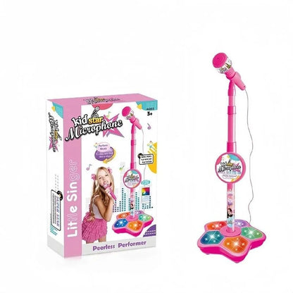 🎤 Karaoke Toy with Microphone and Stand “KID STAR” — with Lighting