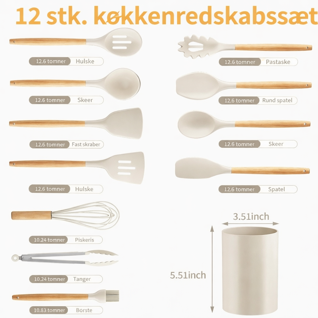 NordicCook™– Silicone Kitchen Set (12 pieces)