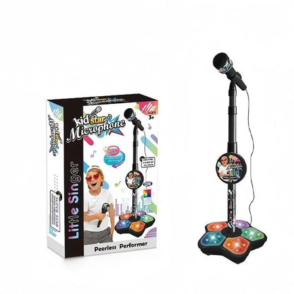 🎤 Karaoke Toy with Microphone and Stand “KID STAR” — with Lighting