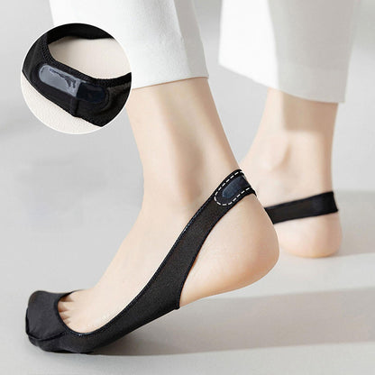 Pain Reducing, Silicone Anti-Slip Invisible Socks – Cushioned Sole & Stays in place.  Perfect for Flats or Heels.