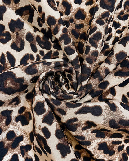 Sanne | Reversible coat with leopard print