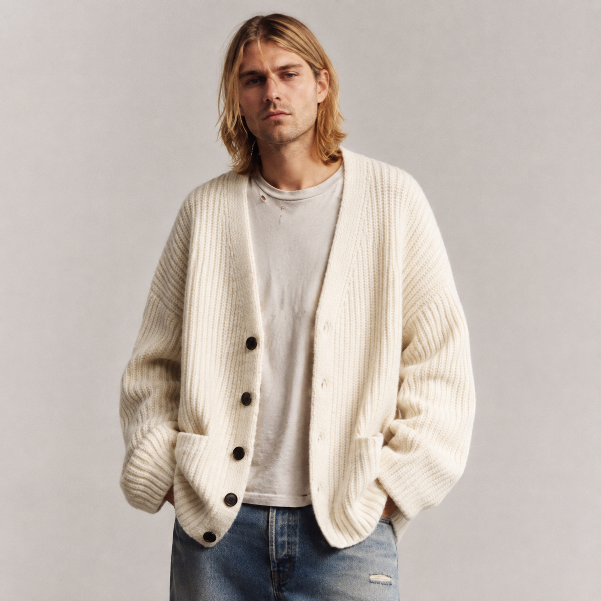 Nathaniel | Relaxed V-Neck Cardigan