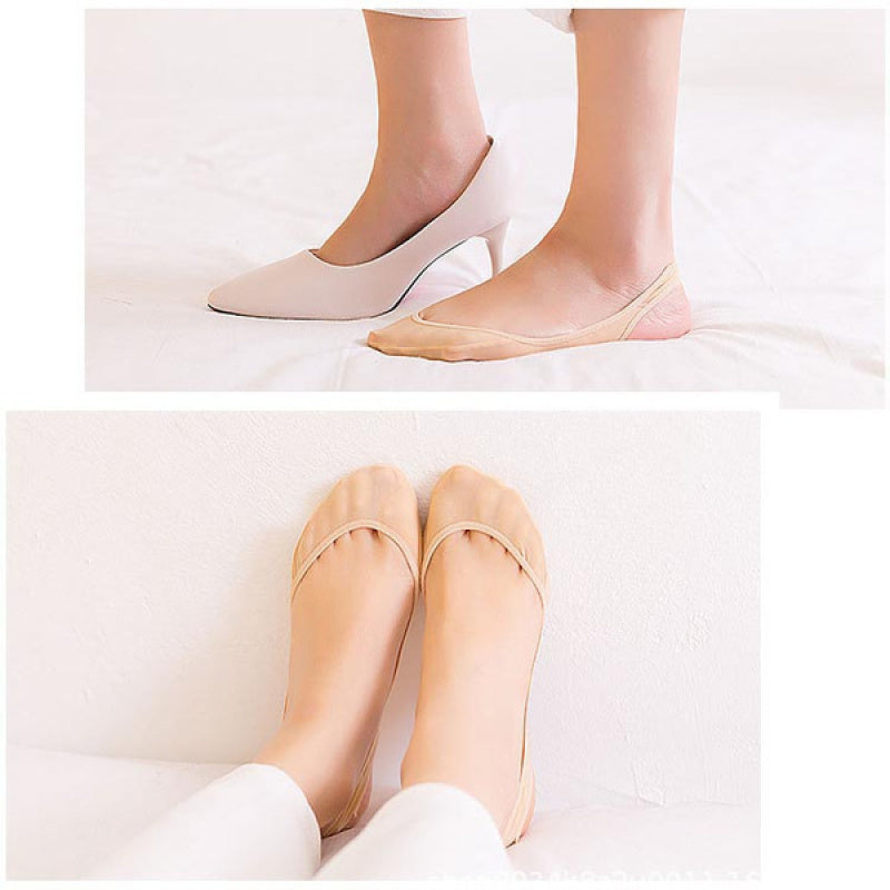 Pain Reducing, Silicone Anti-Slip Invisible Socks – Cushioned Sole & Stays in place.  Perfect for Flats or Heels.