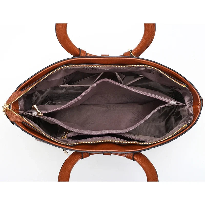 L'Adrienne Embossed Vintage Bag