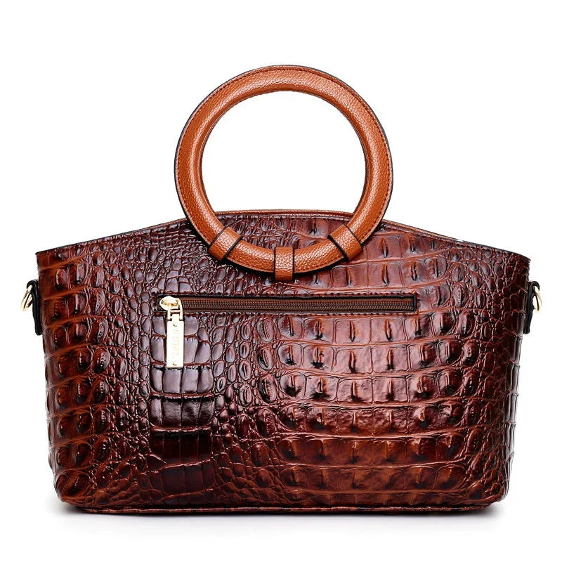L'Adrienne Embossed Vintage Bag