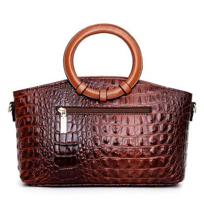 L'Adrienne Embossed Vintage Bag