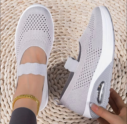 Alera™ Women’s Breathable Mesh Slip-On Sneakers – Lightweight & Shock-Absorbing Comfort