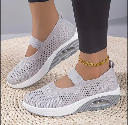 Alera™ Women’s Breathable Mesh Slip-On Sneakers – Lightweight & Shock-Absorbing Comfort