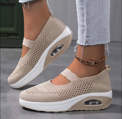 Alera™ Women’s Breathable Mesh Slip-On Sneakers – Lightweight & Shock-Absorbing Comfort