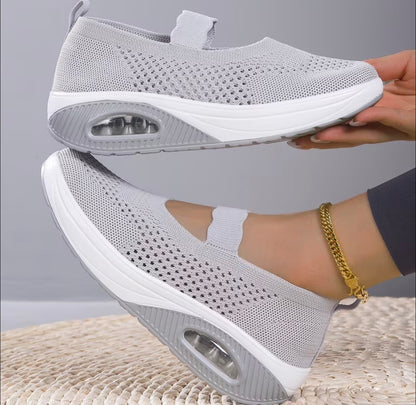 Alera™ Women’s Breathable Mesh Slip-On Sneakers – Lightweight & Shock-Absorbing Comfort