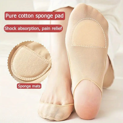 Pain Reducing, Silicone Anti-Slip Invisible Socks – Cushioned Sole & Stays in place.  Perfect for Flats or Heels.