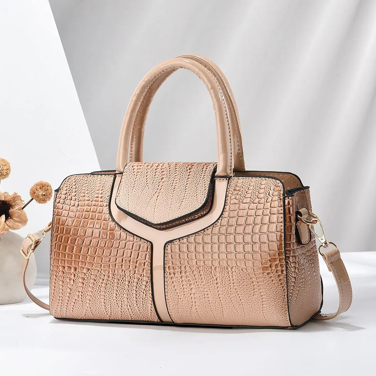 The Élodie™ Croc-Embossed Handbag