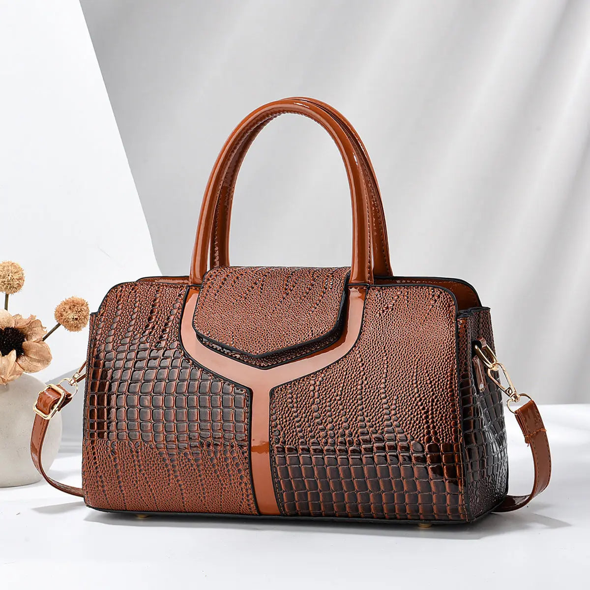 The Élodie™ Croc-Embossed Handbag