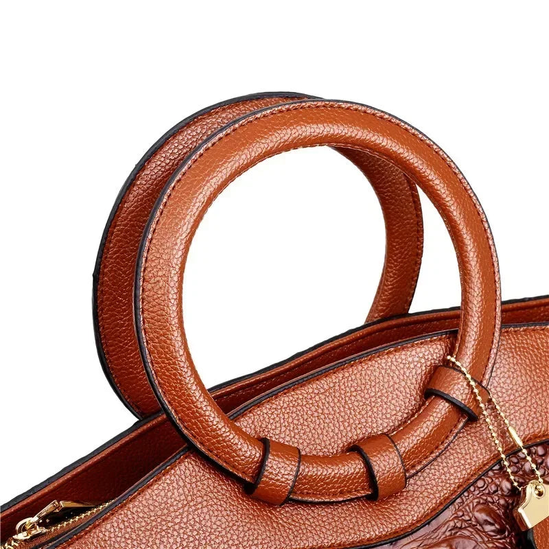 L'Adrienne Embossed Vintage Bag