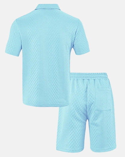 Diamond Knit Polo Set