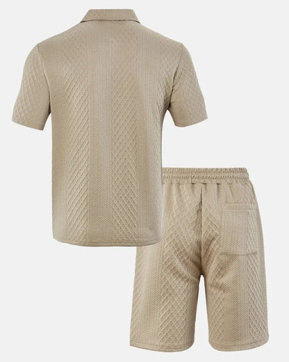 Diamond Knit Polo Set