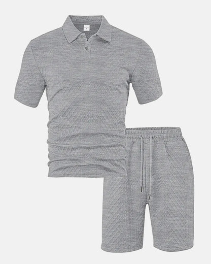 Diamond Knit Polo Set