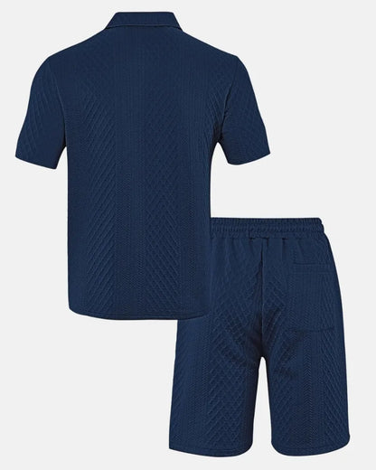 Diamond Knit Polo Set