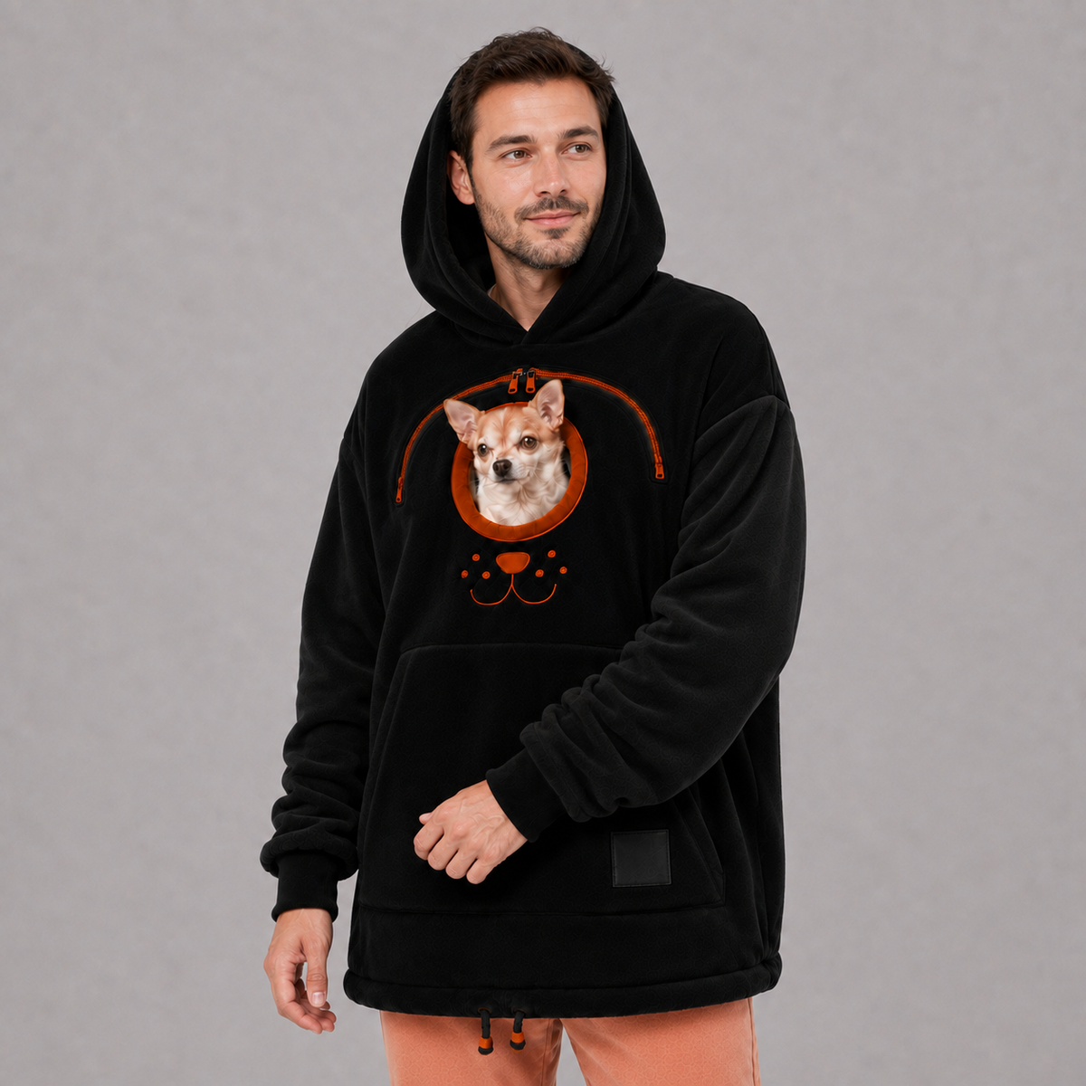 Park Avenue Dog Tote Carrier Hoodie