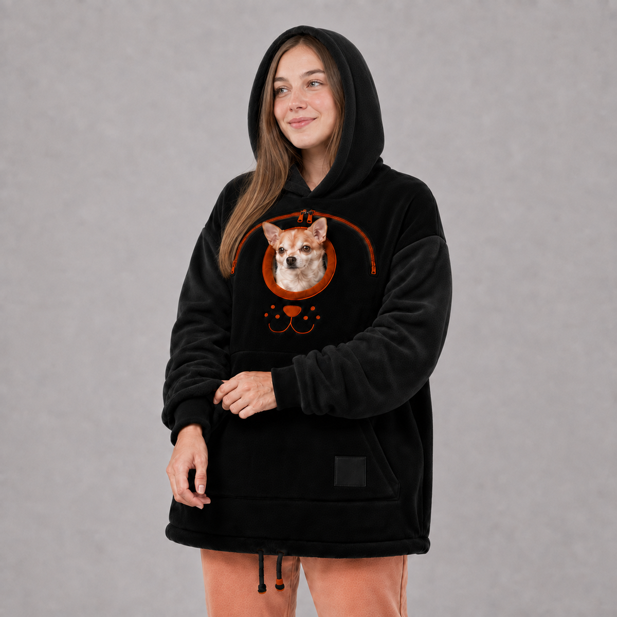 Park Avenue Dog Tote Carrier Hoodie