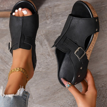 Westry™ | Women's Fashion Peep Toe Wedge Platform Sandals