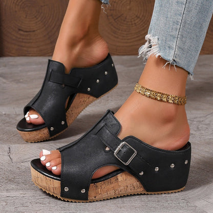 Westry™ | Women's Fashion Peep Toe Wedge Platform Sandals