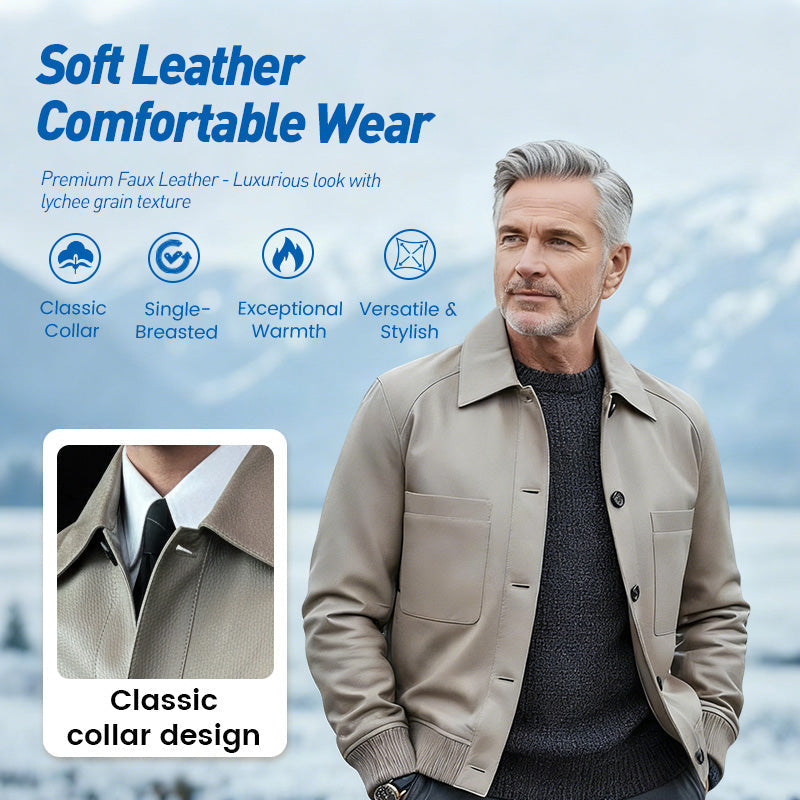 Men’s Classic “Old Money” Leather Jacket