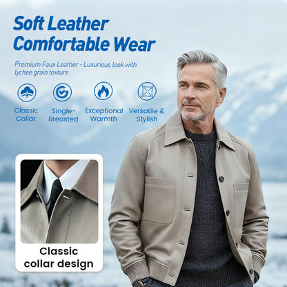 Men’s Classic “Old Money” Leather Jacket