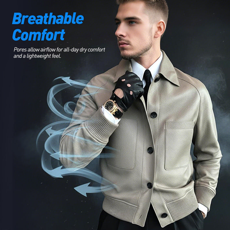 Men’s Classic “Old Money” Leather Jacket