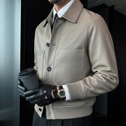 Men’s Classic “Old Money” Leather Jacket