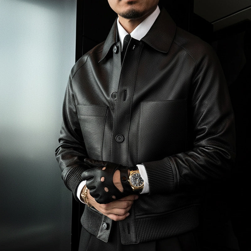 Men’s Classic “Old Money” Leather Jacket