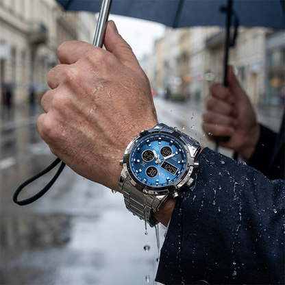 Men‘s Military Watch – Analog-Digital Display, Waterproof & Shock-Resistant