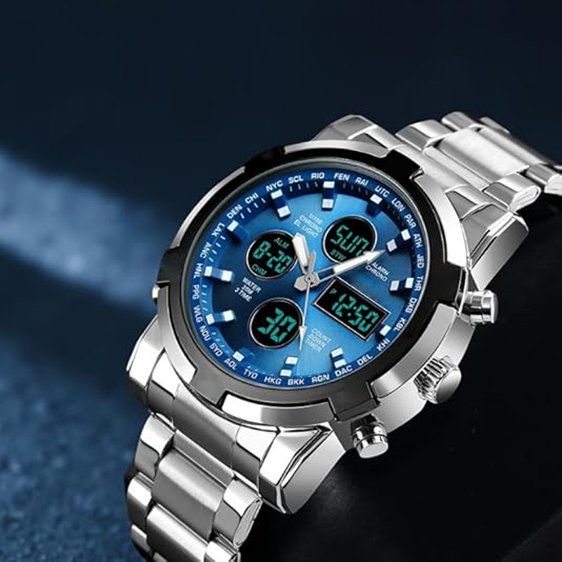 Men‘s Military Watch – Analog-Digital Display, Waterproof & Shock-Resistant