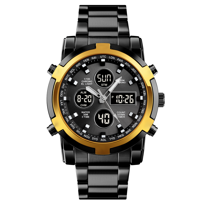 Men‘s Military Watch – Analog-Digital Display, Waterproof & Shock-Resistant