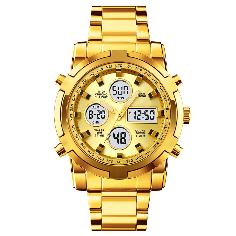 Men‘s Military Watch – Analog-Digital Display, Waterproof & Shock-Resistant