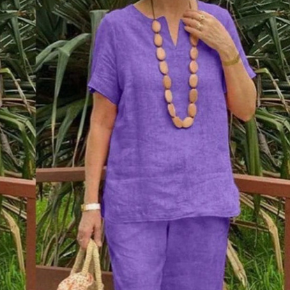Women's Casual Top & Pants 2-Piece Set