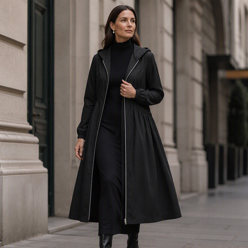 ⏳ Limited Time 50% Off! 🧥Plus Size | Women's Mid-Length Hooded Everyday Windbreaker Jacket