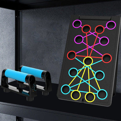Foldable and multifunctional push-up board for training