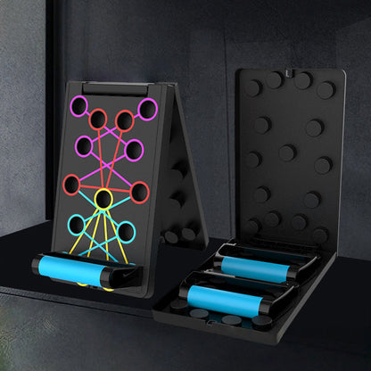 Foldable and multifunctional push-up board for training