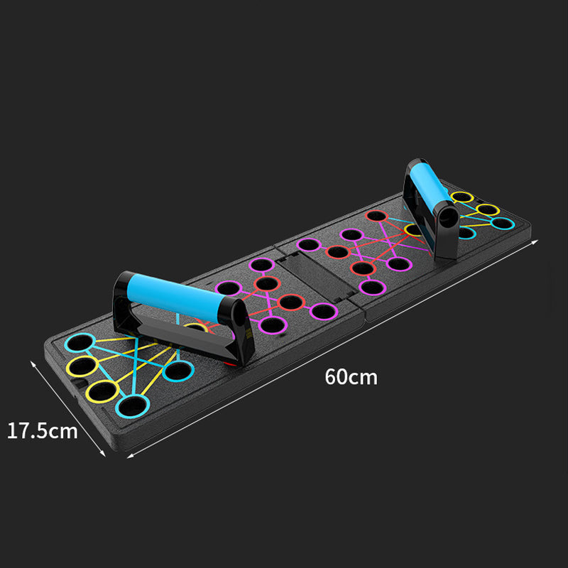 Foldable and multifunctional push-up board for training