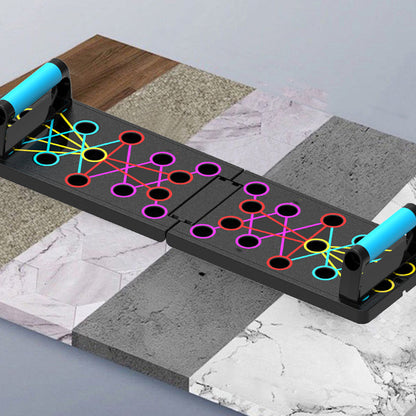 Foldable and multifunctional push-up board for training