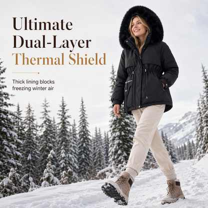 Women's Winter Faux Fur Padded Parka