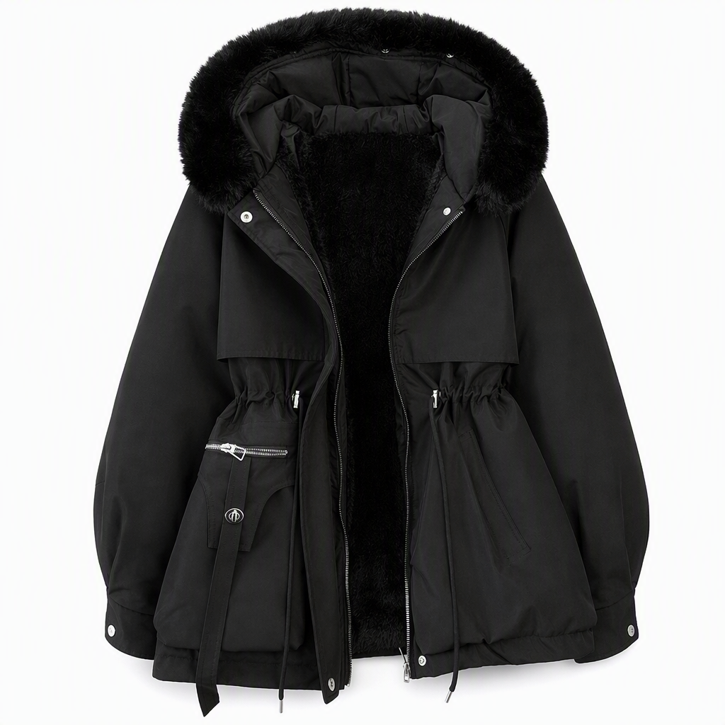 Women's Winter Faux Fur Padded Parka