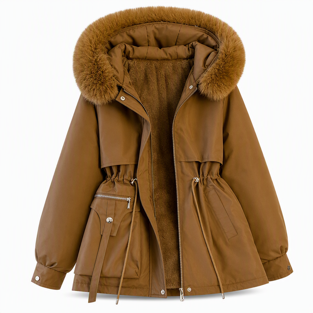 Women's Winter Faux Fur Padded Parka
