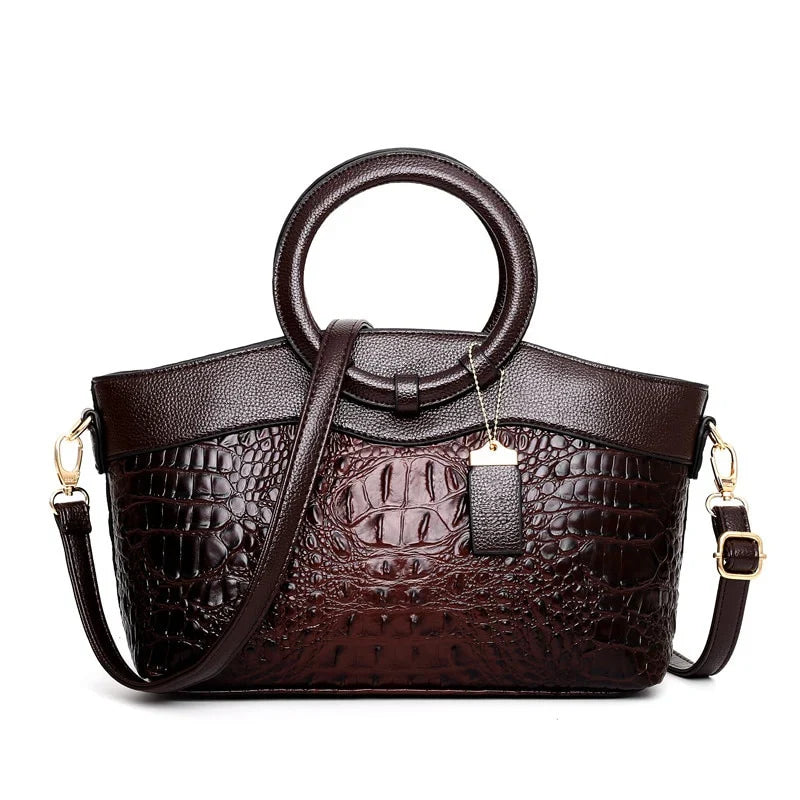 L'Adrienne Embossed Vintage Bag